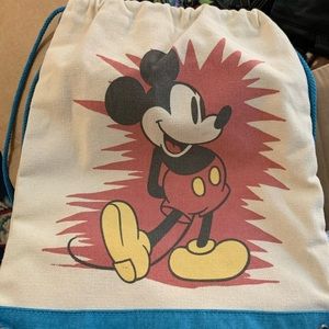 Mickey canvas cinch sack